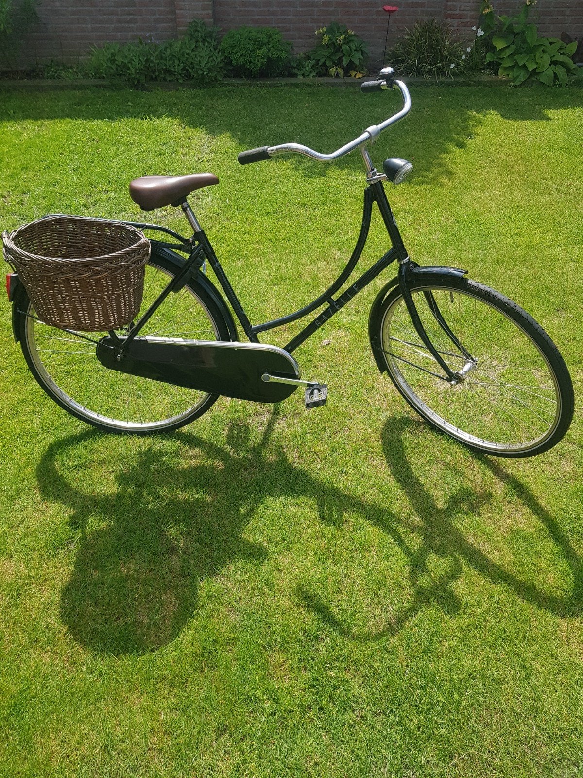 Gazelle damesfiets met mand, Fietsen en Brommers, Fietsen | Dames | Damesfietsen, Ophalen, Velgrem, Gazelle, 53 tot 56 cm