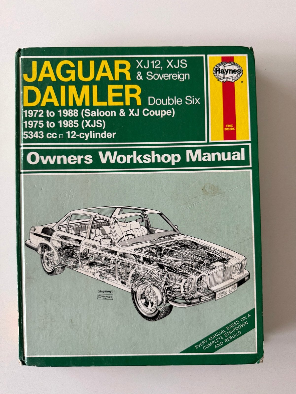 Haynes Werkplaatshandboek Jaguar XJ12, XJS, Sovereign 1972-1, Ophalen of Verzenden, Gelezen, Overige merken