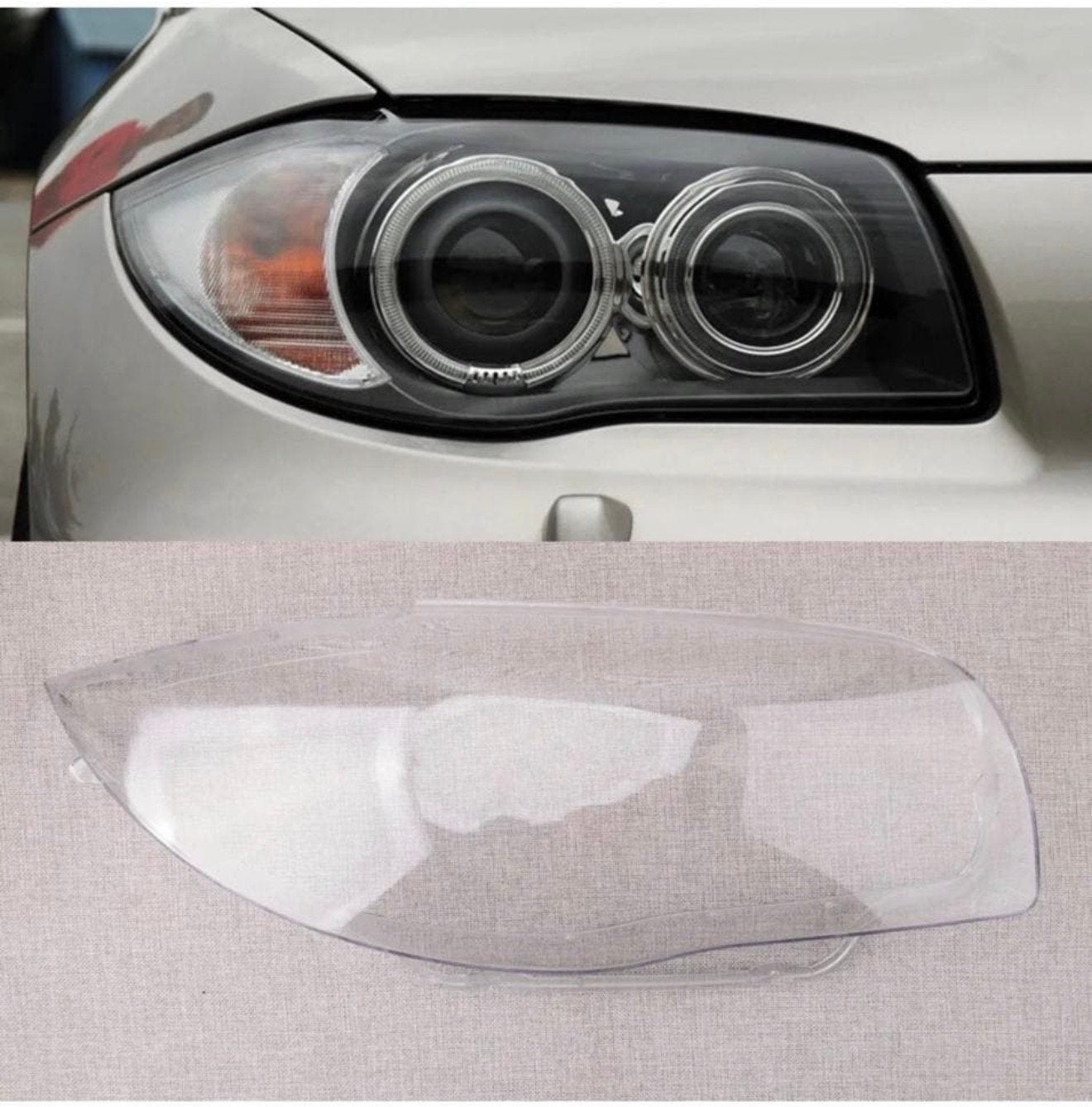 1-Serie BMW E87 E82 2003-11 koplamp kap glas plastic rechts, Ophalen of Verzenden, M, M, M