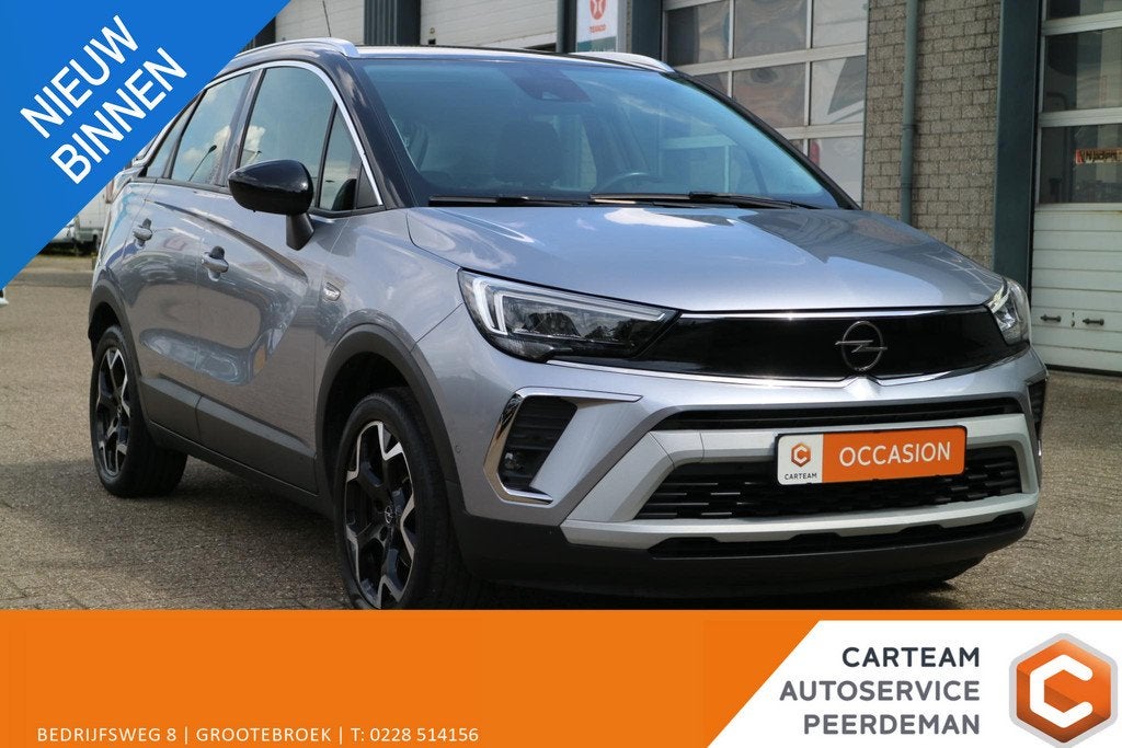 Opel Crossland X 1.2 Turbo Ultimate | Automaat | Trekhaak |, Auto's, Opel, 840 kg, Gebruikt, 1199 cc, Alcantara