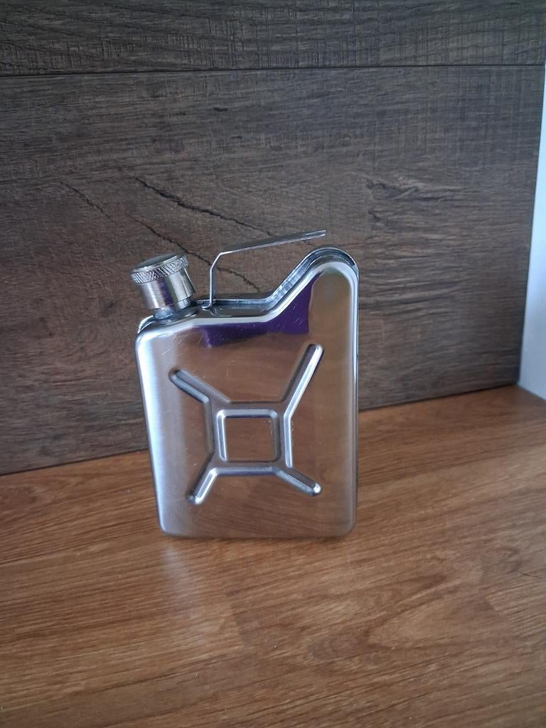 RVS Heupfles Jerrycan - 160ml, Ophalen of Verzenden, Zo goed als nieuw