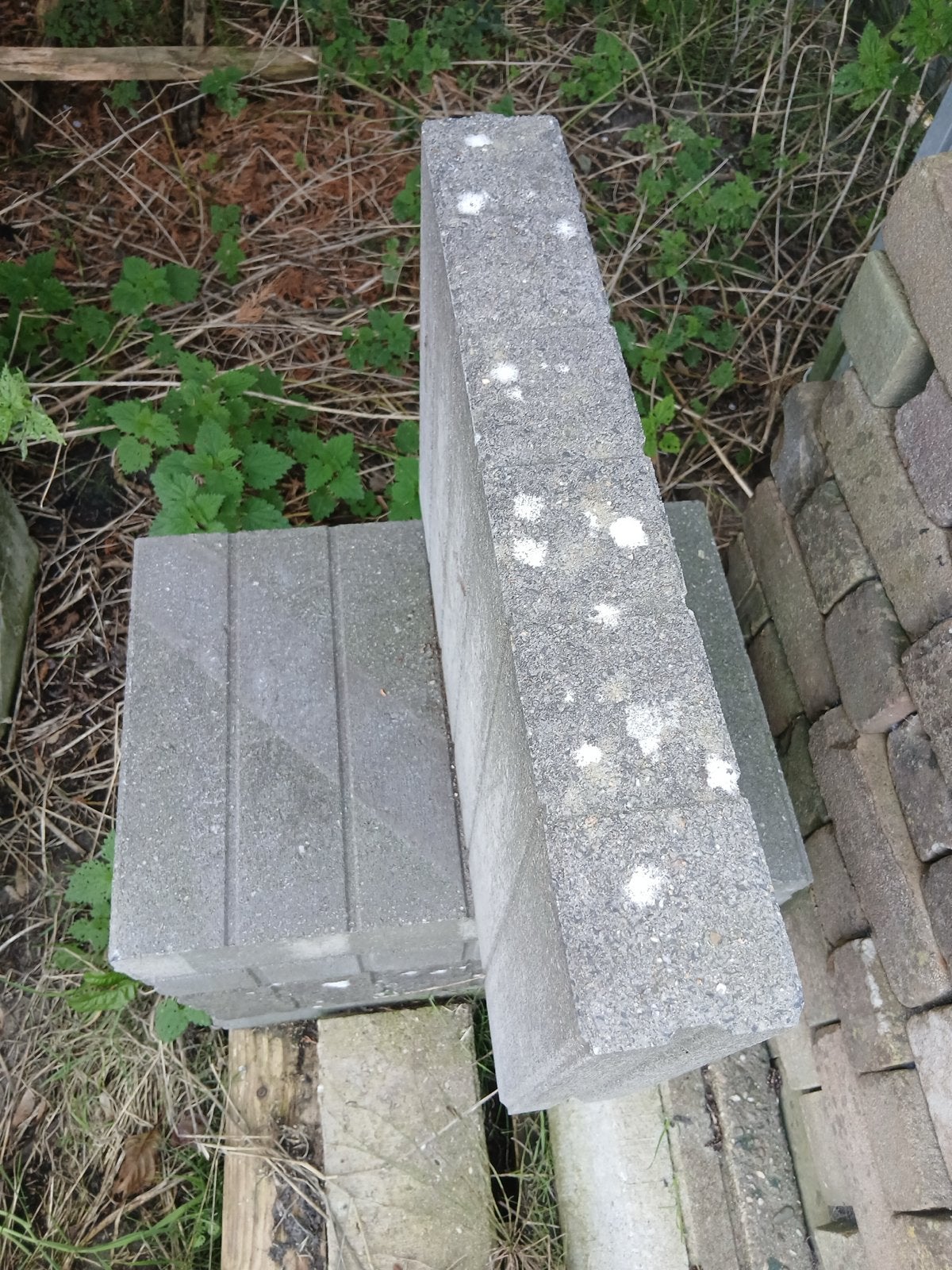 Vierkante palissade banden, Ophalen, Gebruikt, 25 tot 50 cm, Beton