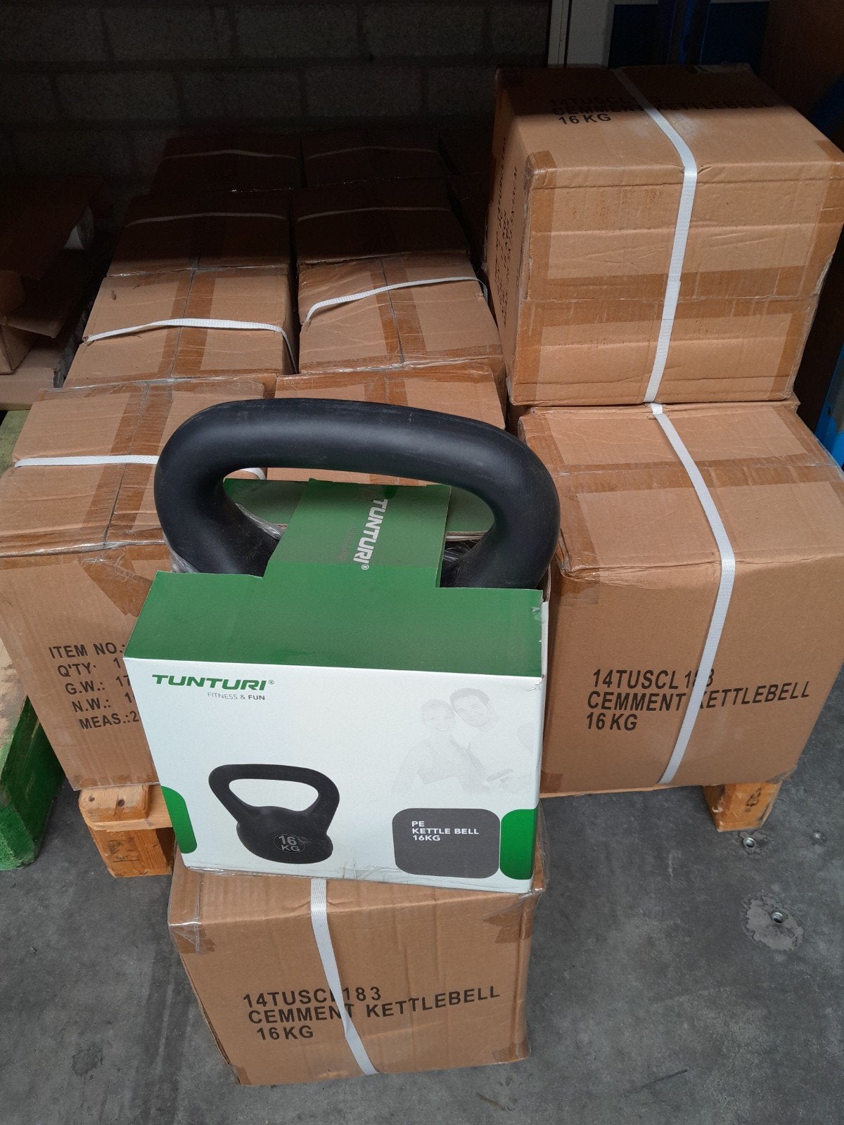 Kettlebell 16kg, Sport en Fitness, Fitnessmaterialen, Ophalen, Nieuw, Kettlebell