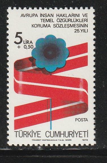 Verenigd Europa 1978 - Turkije - Rechten van de mens, Ophalen, Postfris, Overige thema's