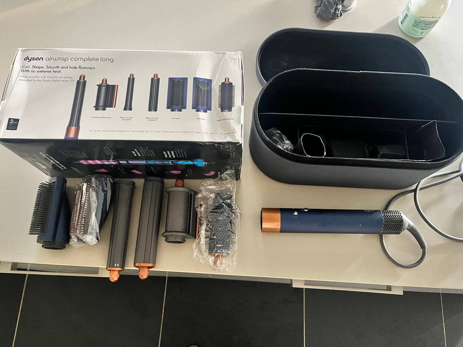 Dyson Airwrap Complete Long - Haarstyler met accessoires, Ophalen of Verzenden, Zo goed als nieuw, Haarverzorging