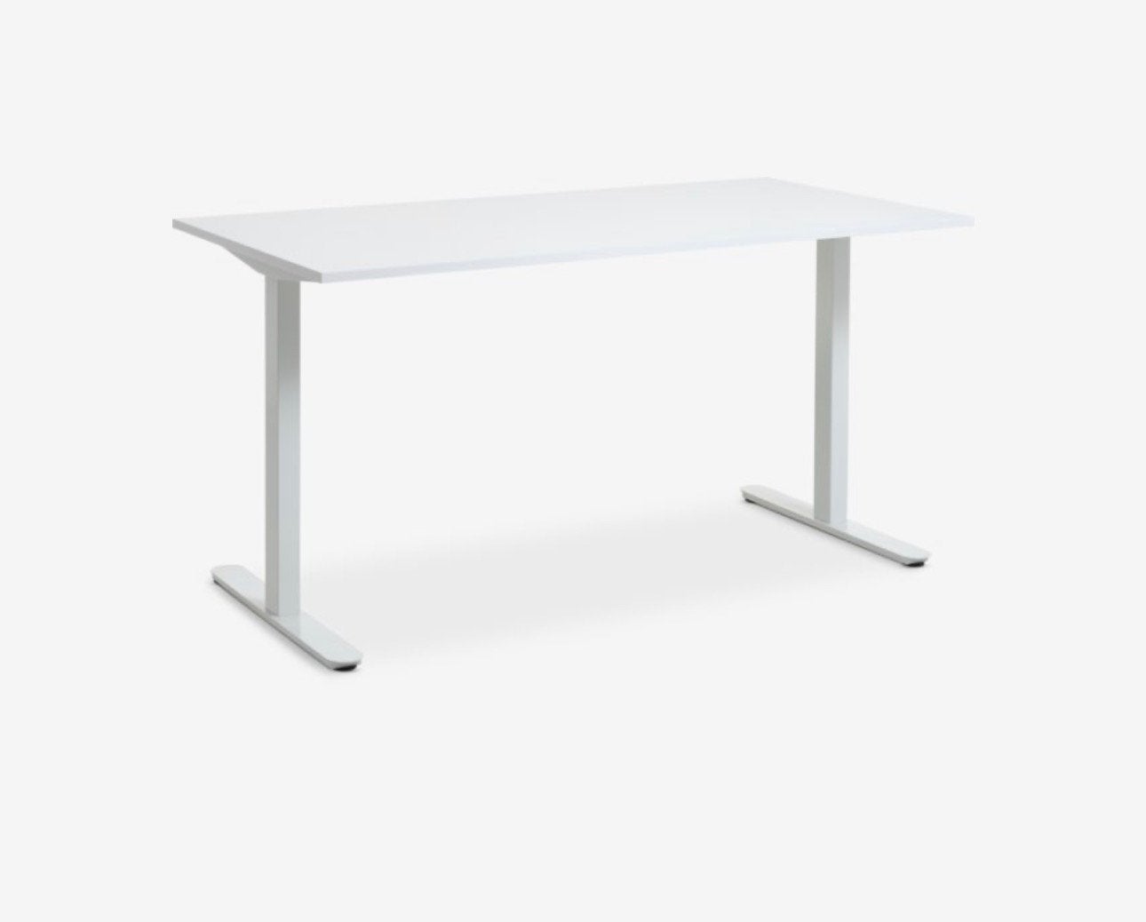 IKEA TROTTEN Zit-Sta Bureau 160x80 cm Wit Verstelbaar, Ophalen, Overige typen, 160 cm, Hout