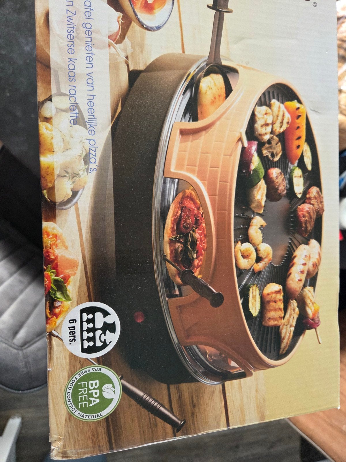 Emerio Pizzarette 3-in-1 voor 6 personen, Witgoed en Apparatuur, Ophalen, Nieuw, 3 snelheden of meer