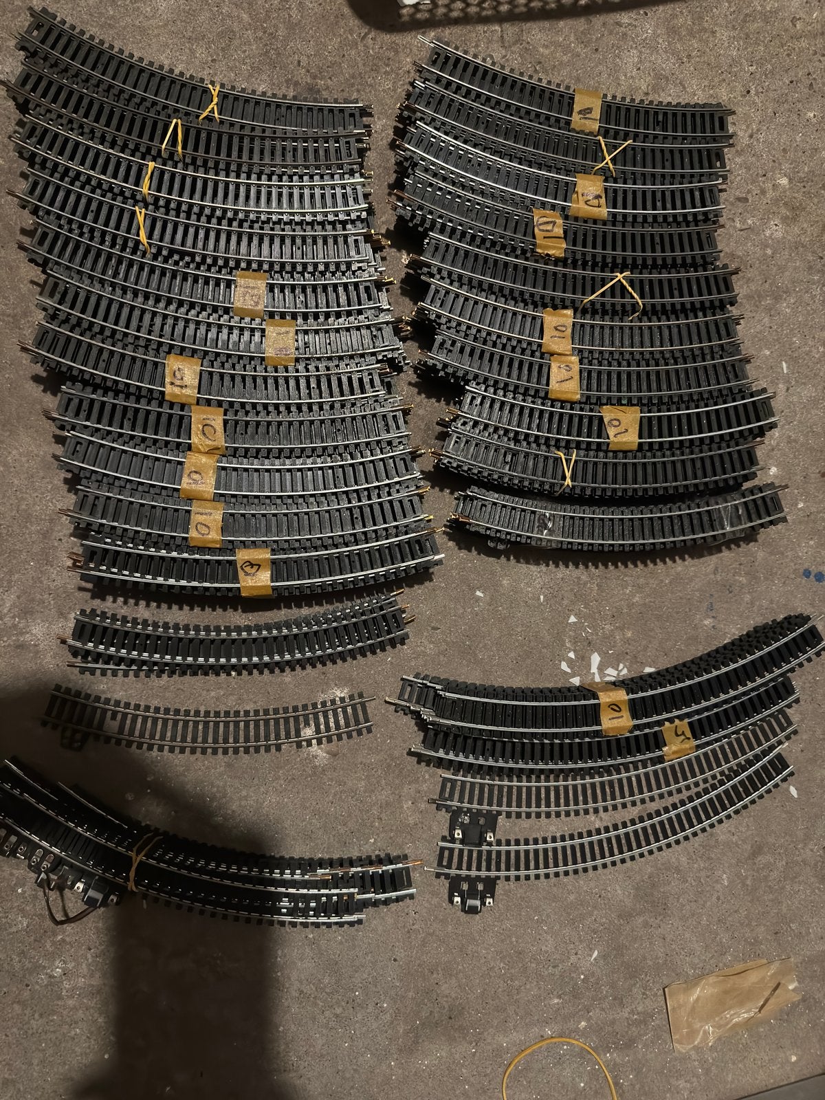 Lima 3020/3030 bochten en aansluitrails | 1/87 modelspoor h0, Hobby en Vrije tijd, Gebruikt, Gelijkstroom, Rails, Ophalen of Verzenden