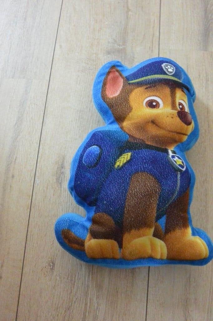 Paw Patrol Chase knuffelkussen, Gebruikt, Blauw, Middelgroot (20 tot 80 cm), Wasbaar