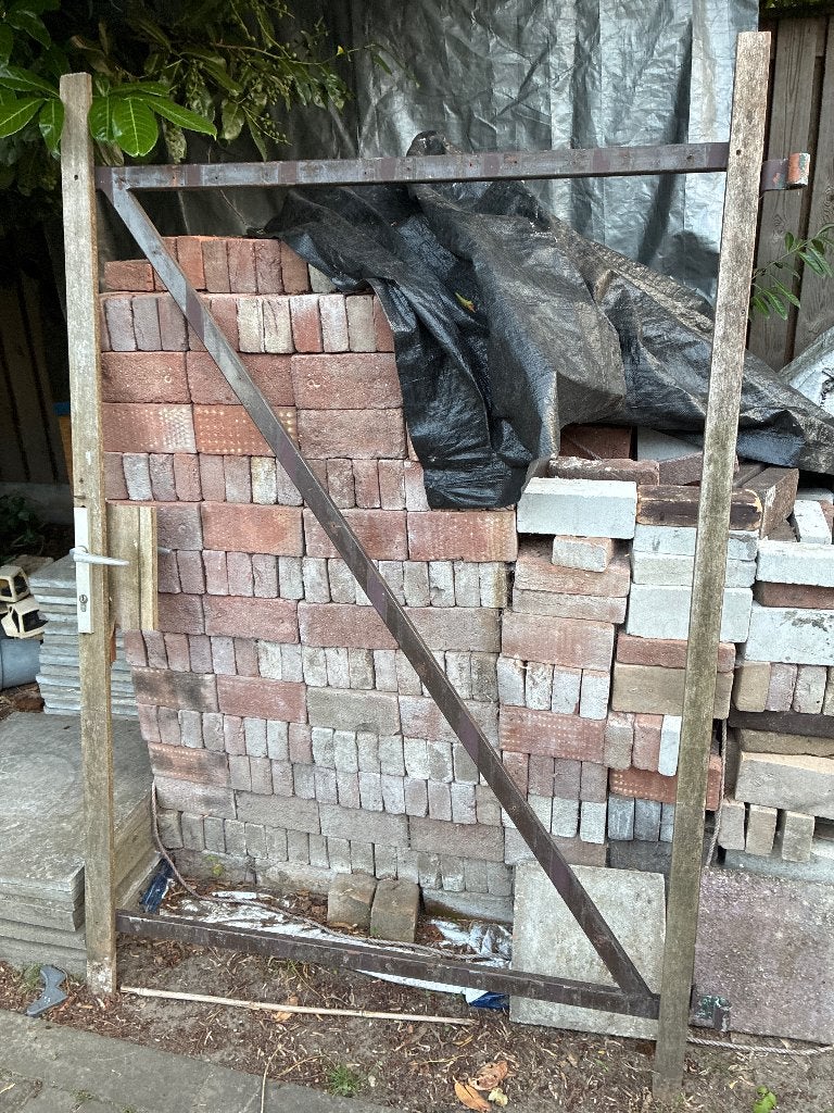 Breed ijzeren poortframe 180 x 120, Ophalen, Gebruikt, 100 tot 150 cm, Draaipoort
