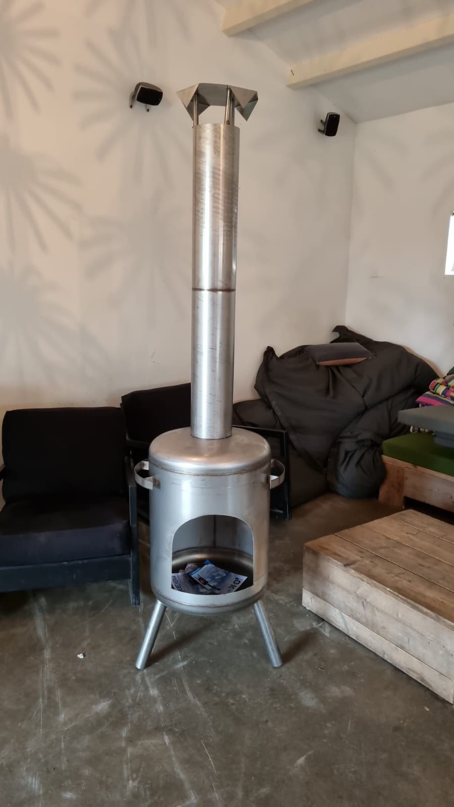 rvs tuinhaard tuinkachel kachel terrashaard buitenkachel, Ophalen of Verzenden, Nieuw