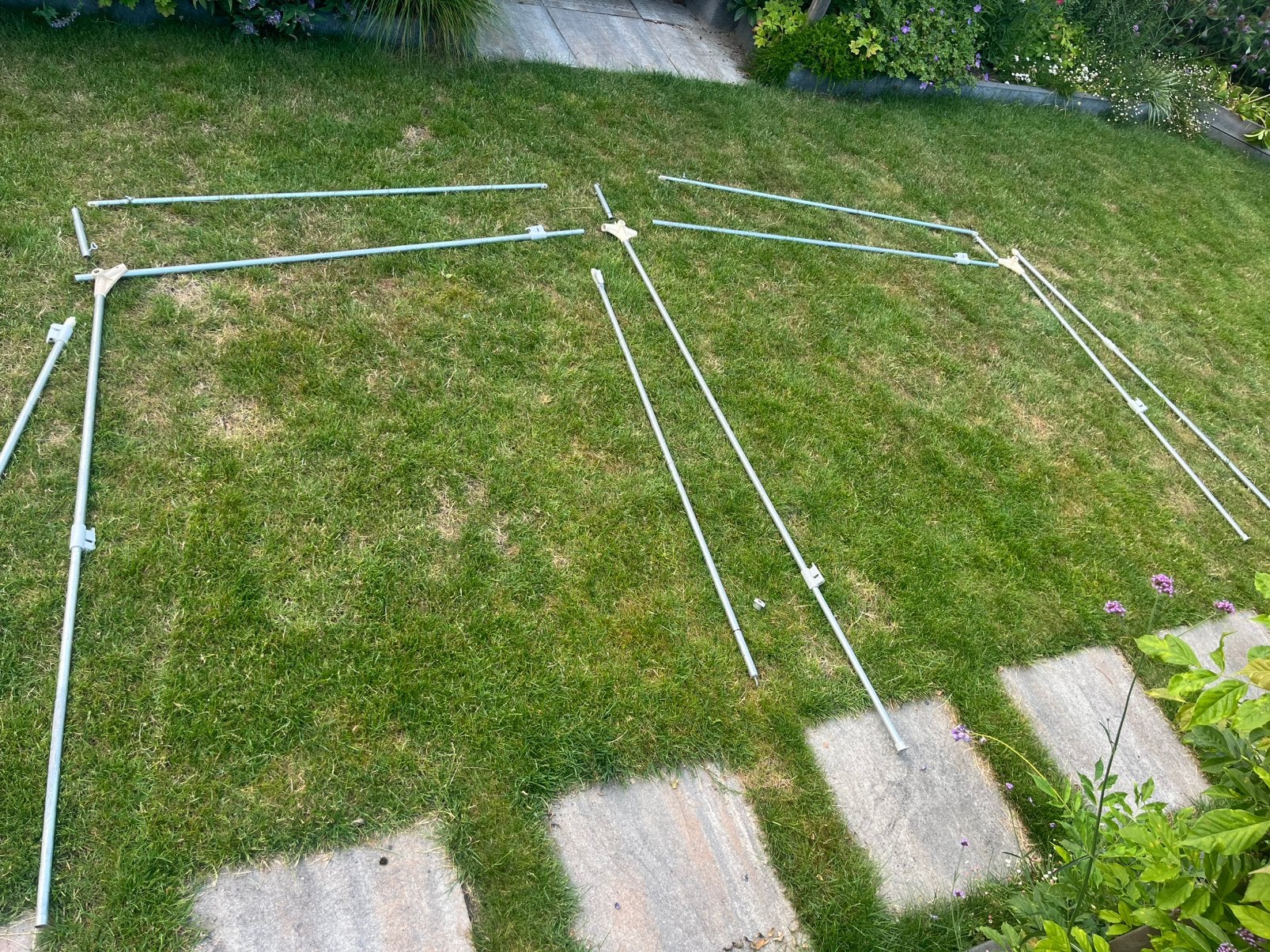Stalen tentframe maat 900, Ophalen, Gebruikt