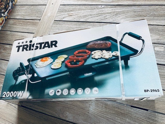 Tristan Bakplaat Grillplaat BP-2965, Witgoed en Apparatuur, Ophalen, Nieuw, Tafelgrill