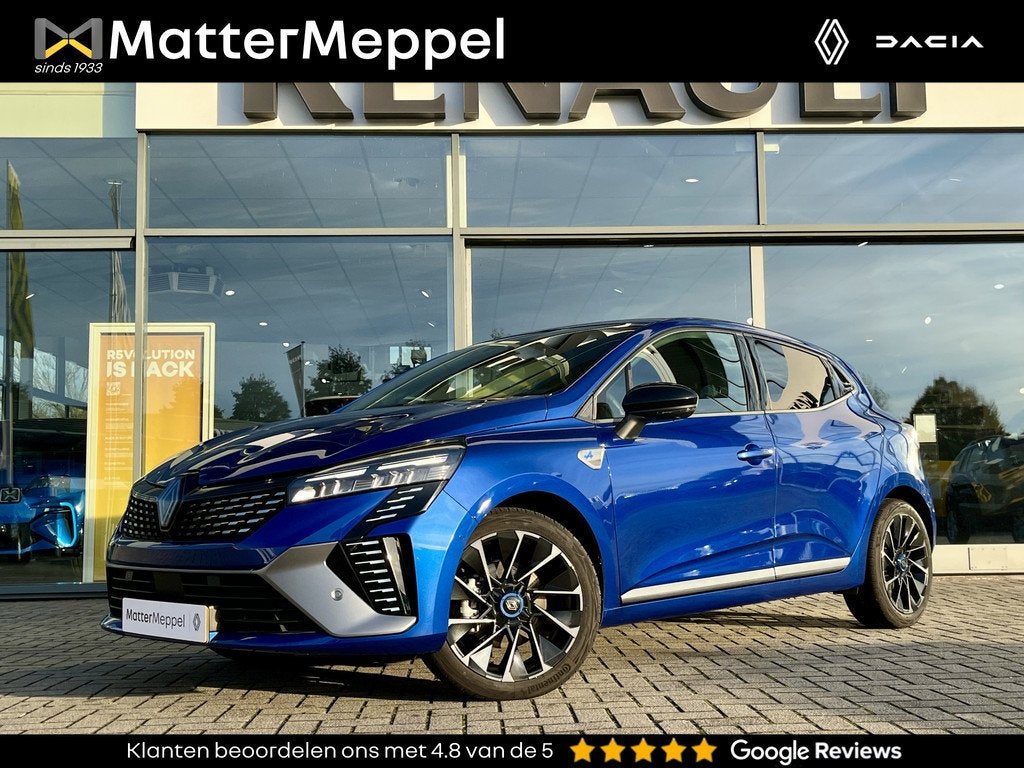 Renault Clio 1.6 E-Tech Full Hybrid 145 Esprit Alpine | 360, 12 maanden, Gebruikt, Blauw, Leder en Stof