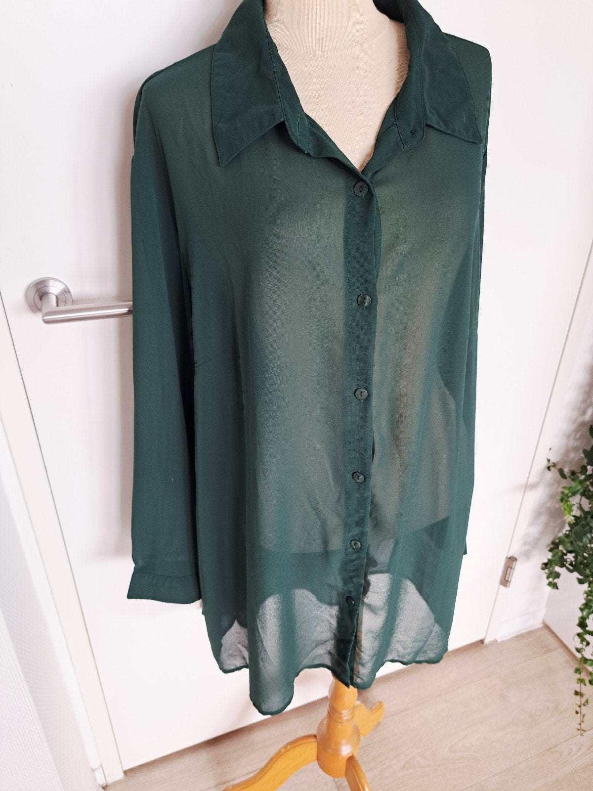 blouse tot maat 50 groen, Verzenden, Zo goed als nieuw, Groen