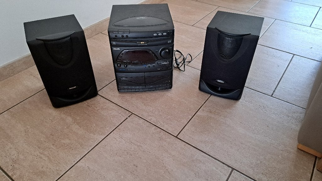 Philips FW352C/22 Microset met speakers, Ophalen, Philips, Gebruikt, Tuner of Radio