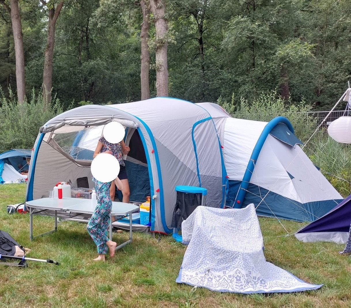 Quechua Air Seconde Family 6.3 XL Fresh & Black tent, Caravans en Kamperen, Ophalen, Gebruikt, Tot en met 6