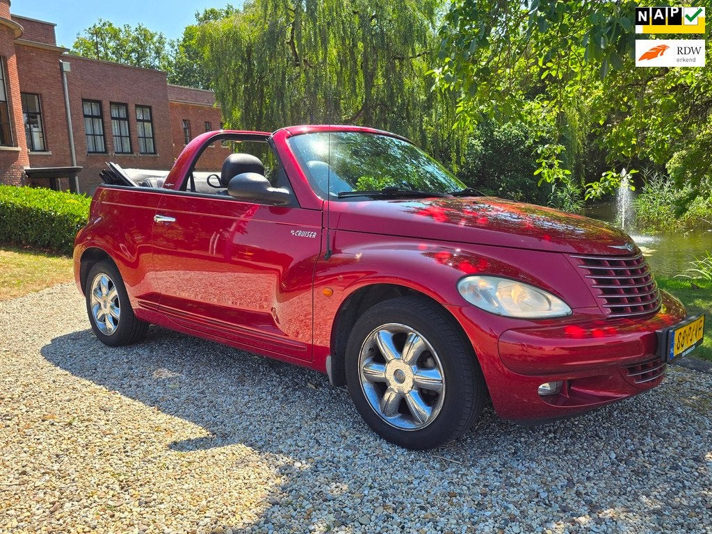 Chrysler PT Cruiser Cabrio 2.4i Limited LEER/airco *apk:08-2, Auto's, Chrysler, Voorwielaandrijving, 450 kg, Gebruikt, Handgeschakeld