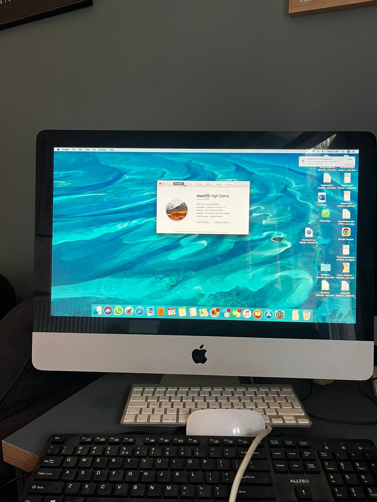 iMac 21.5-inch, Mid 2010. 4GB, Computers en Software, Apple Desktops, Ophalen, IMac, Zo goed als nieuw, 21.5 inch