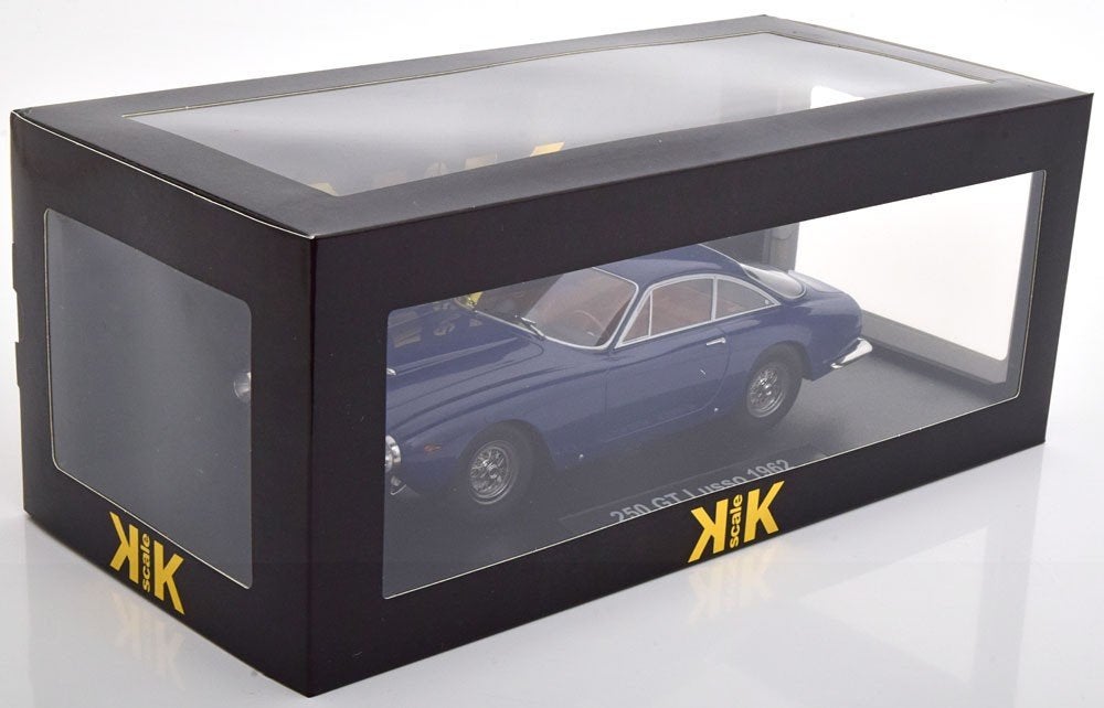 Ferrari 250 GT Lusso KK-Scale Modelauto 1:18 Blauw, Ophalen of Verzenden