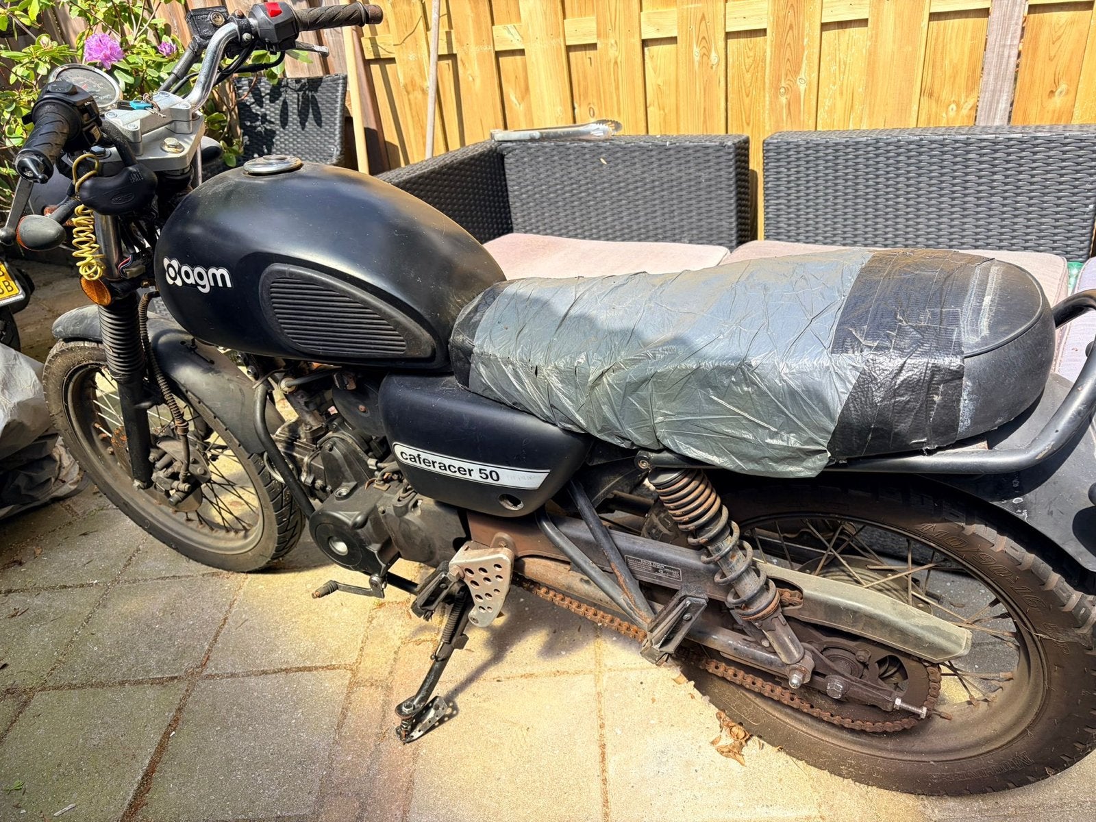 AGM Caferacer 70cc schakelbrommer (zie beschrijving), Ophalen, Gebruikt, Cilinder