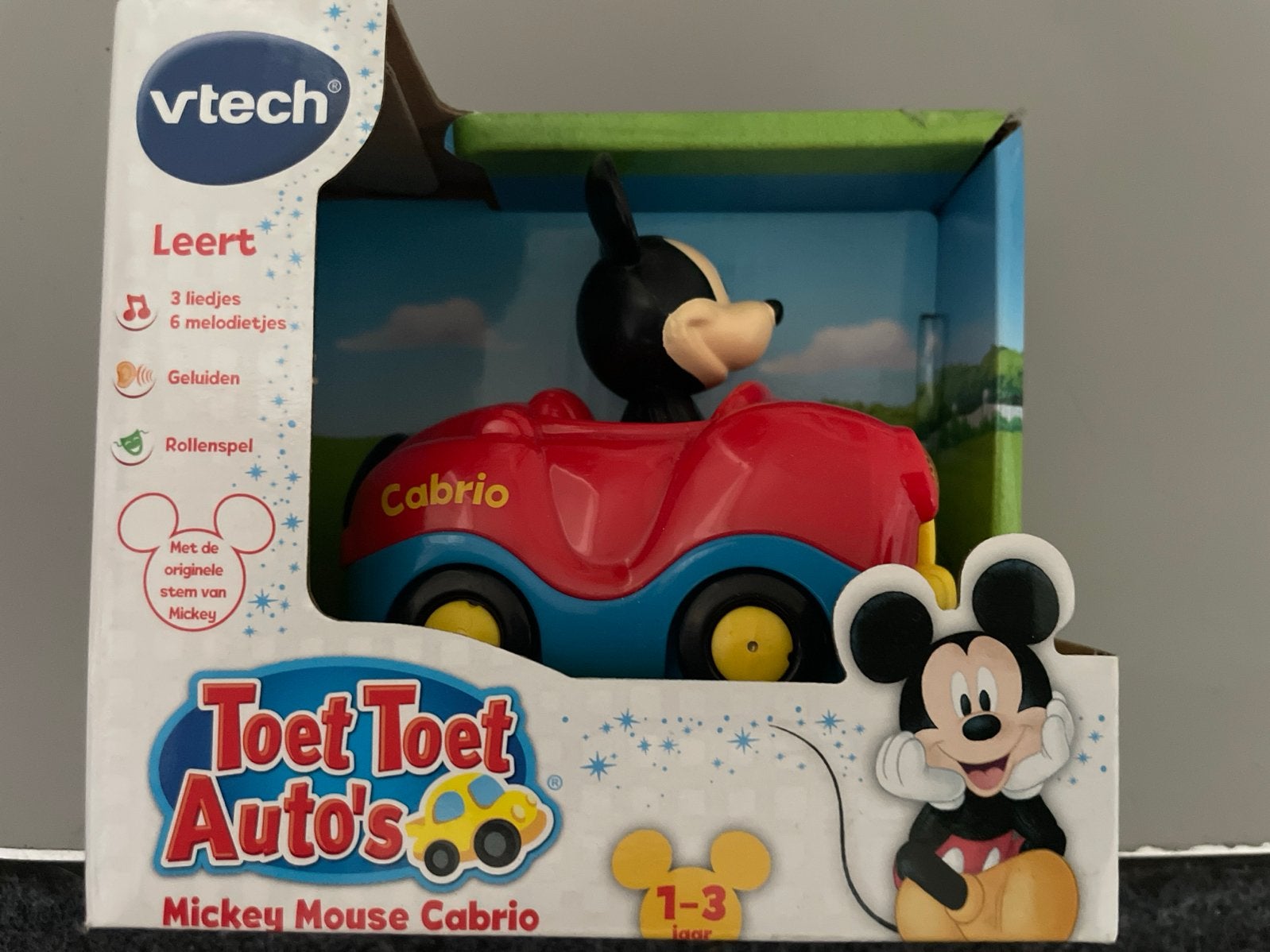 Vtech Toet Toet Auto's Mickey Mouse Cabrio - Nieuw, Ophalen of Verzenden, Nieuw