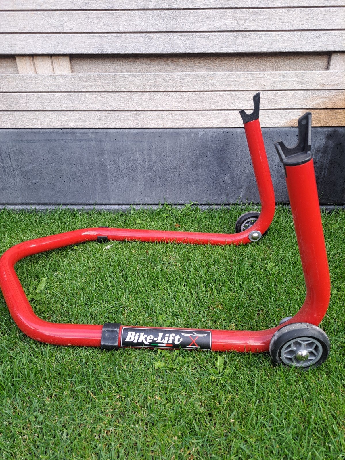 Bike-Lift Motorfiets Standaard - Rood, Ophalen, Nieuw