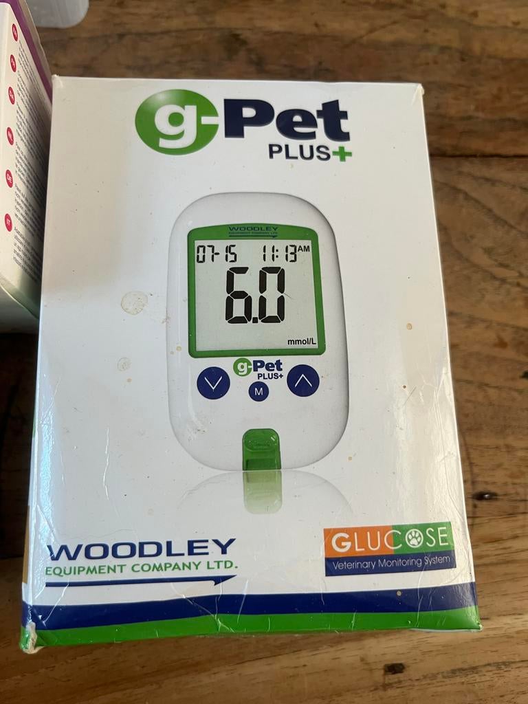 G-Pet glucosemeter en vetpen en bijbehoren voor kat of hond, Ophalen of Verzenden, Zo goed als nieuw