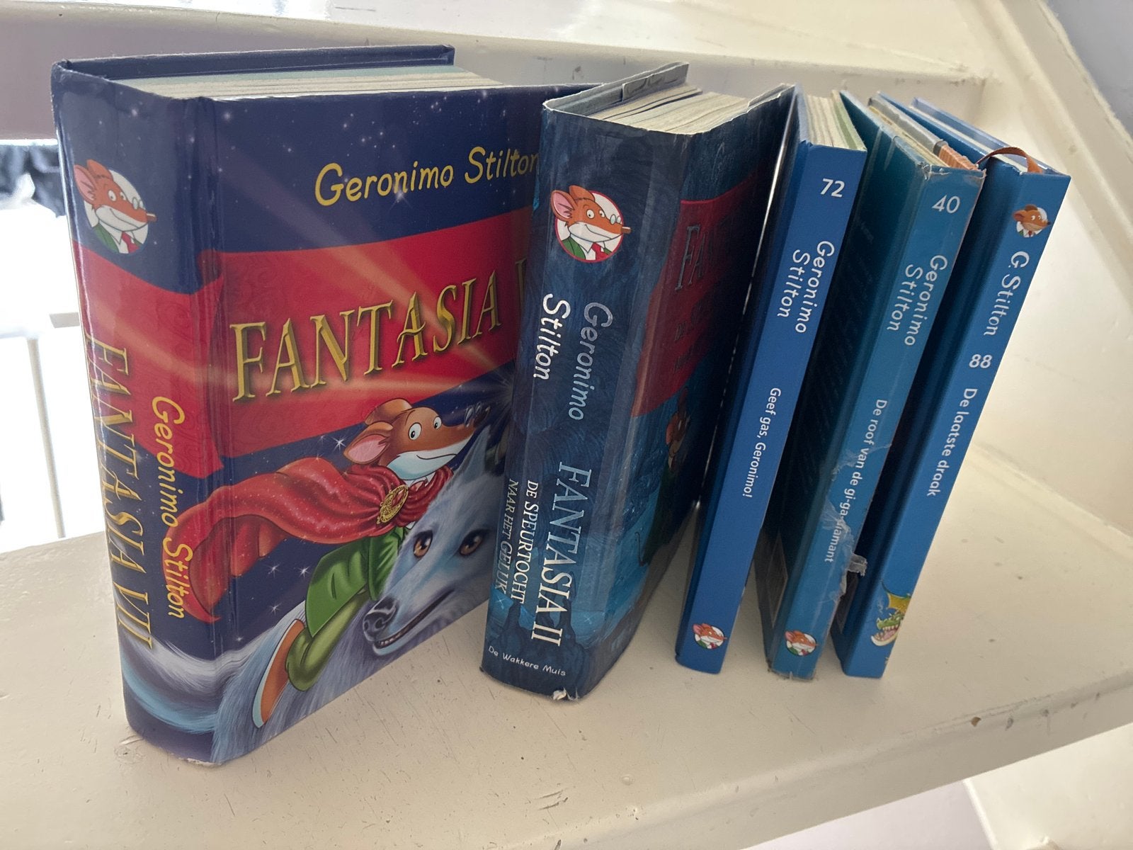 Geronimo Stilton boeken: Fantasia en meer (5 stuks), Ophalen, Gelezen, Fictie