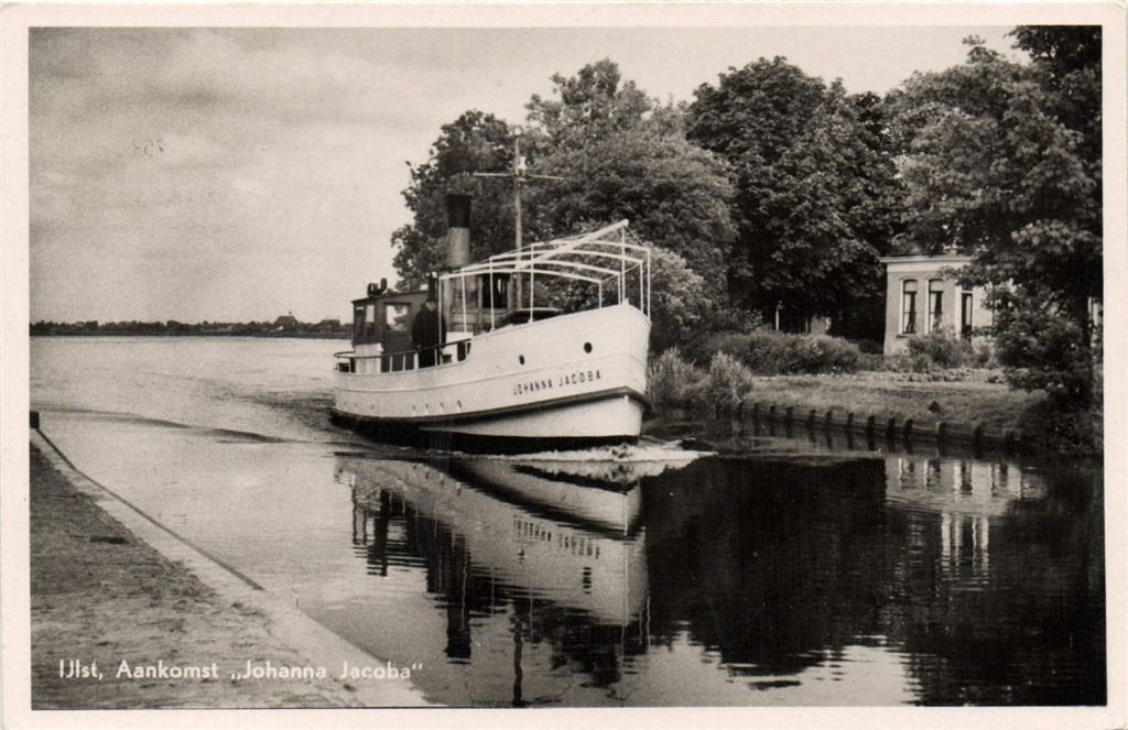 IJlst, Aankomst Johanna Jacoba - schip - 1954 gelopen, Verzenden, 1940 tot 1960, Gelopen, Noord-Brabant