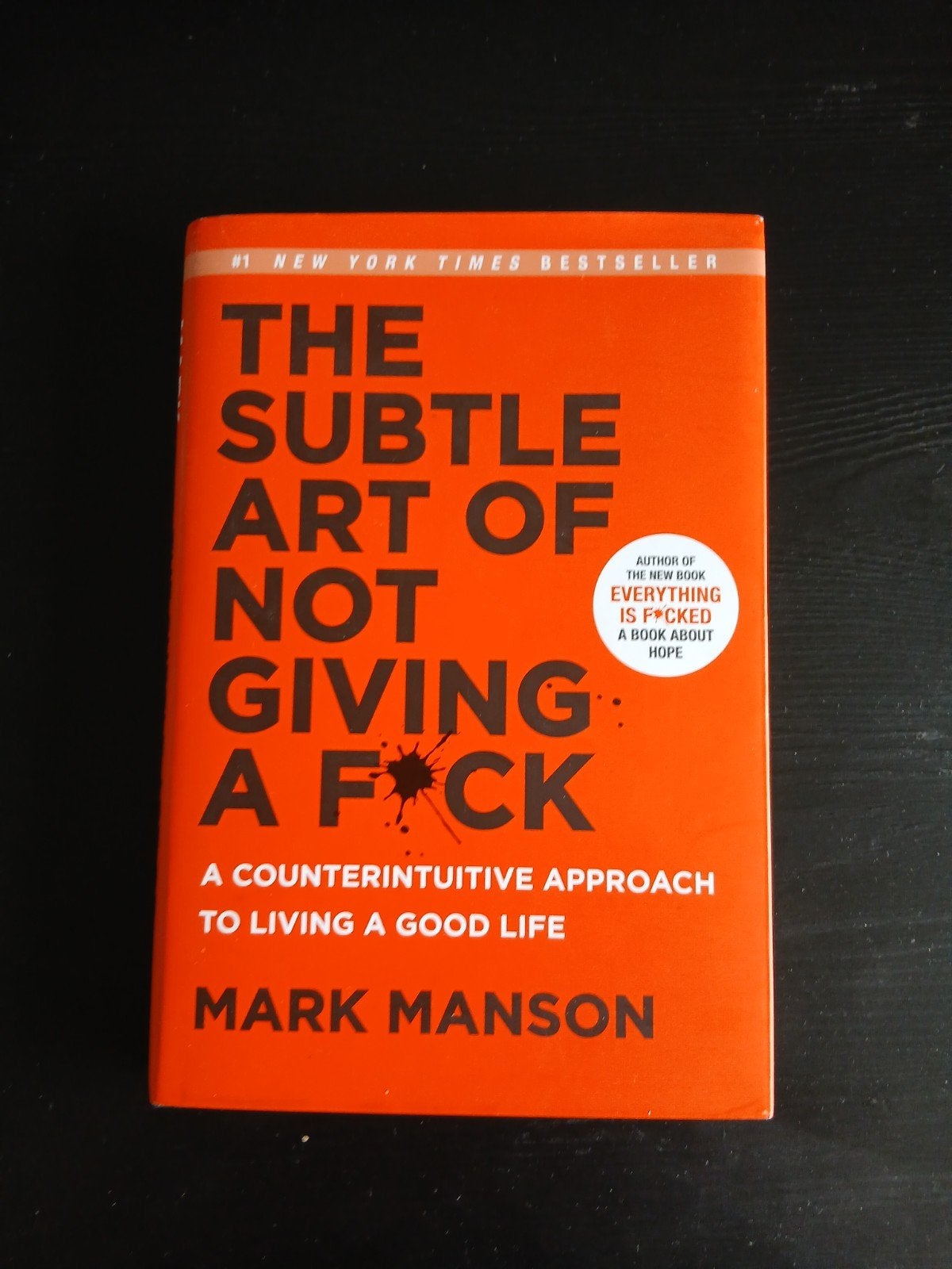 The Subtle Art of Not Giving a F*ck - Mark Manson, Ophalen of Verzenden, Zo goed als nieuw, Mark Manson