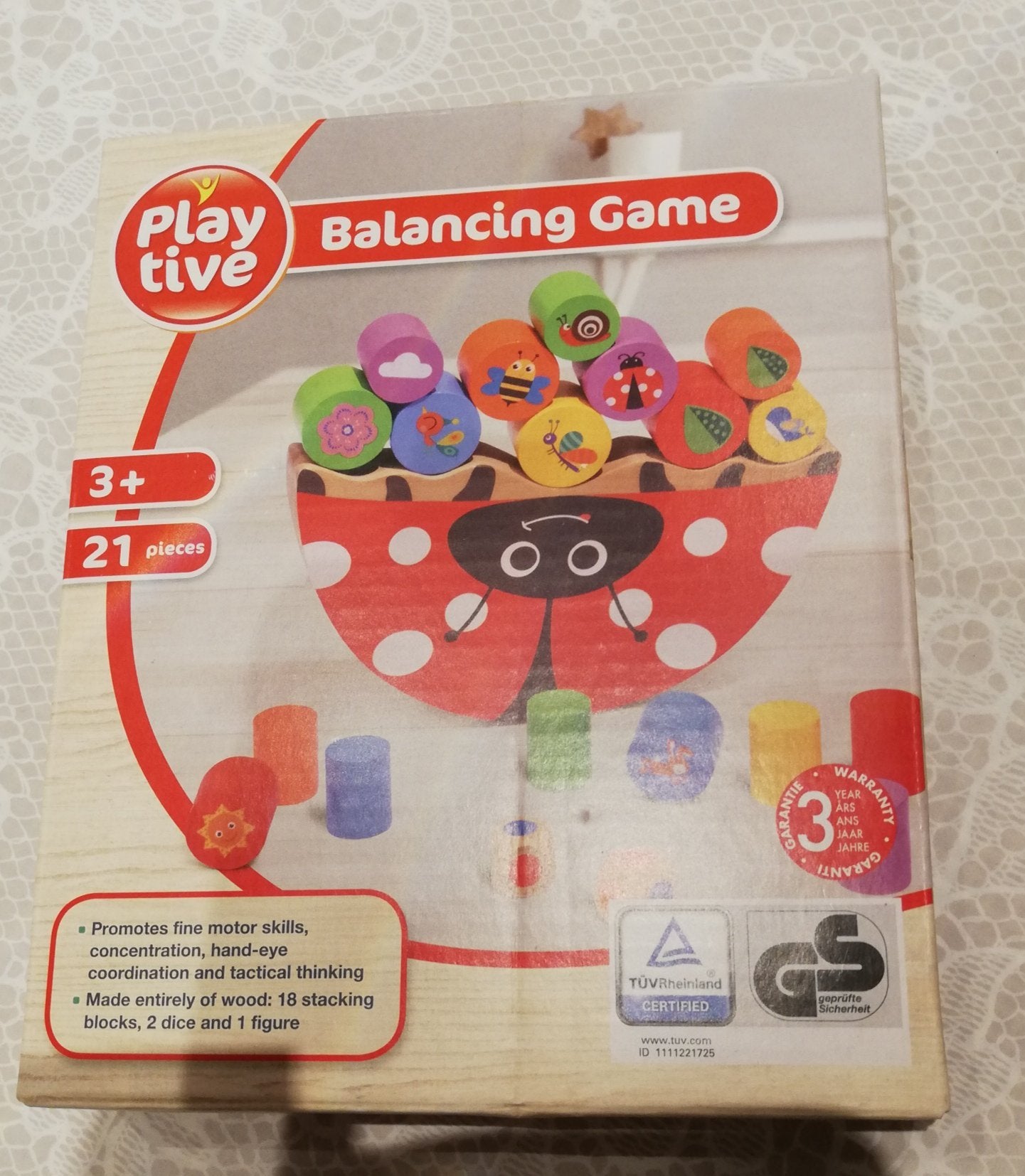 Balans spel lieveheersbeestje nw van hout, Ophalen of Verzenden, Nieuw