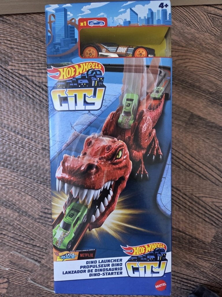 Hot wheels City Dino Launcher, Hot wheels, Mattel Europa B.V., Gondel 1 , 1186MJ Amstelveen, Nederland, Nieuw, Ophalen of Verzenden