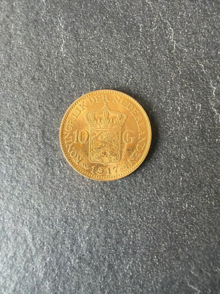 Gouden tientje 1917, Ophalen, Koningin Wilhelmina, 10 gulden
