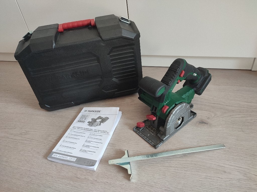 Parkside 20V Inval/cirkelzaag - Incl. Accessoires, Ophalen, Minder dan 30 mm, Gebruikt, Invalzaag
