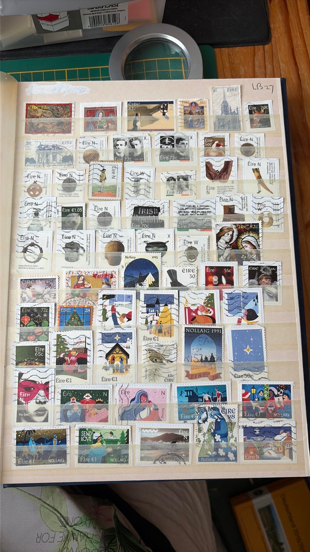 Mooie postzegels Ierland LB27, Hobby en Vrije tijd, Scrapbooking, Verzenden, Zo goed als nieuw, Frame of Mal