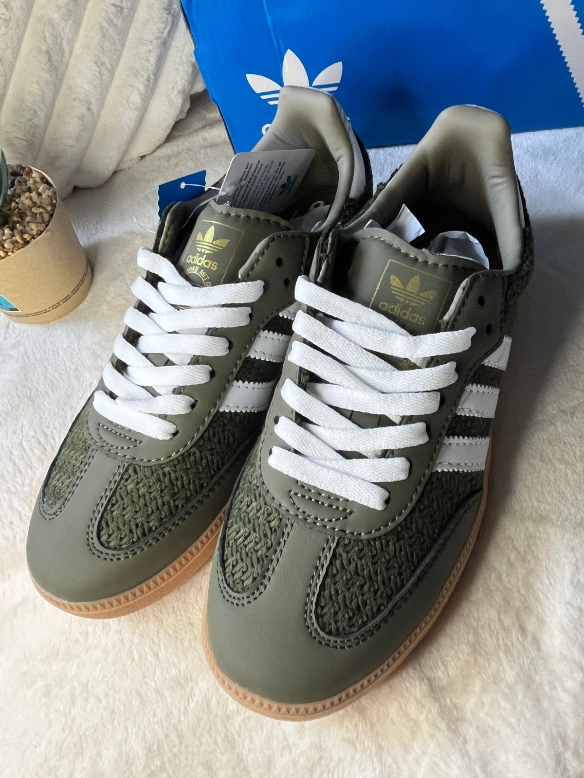 Adidas Samba OG Groen - Nieuw in doos, Ophalen of Verzenden, Nieuw, Groen, Sneakers of Gympen