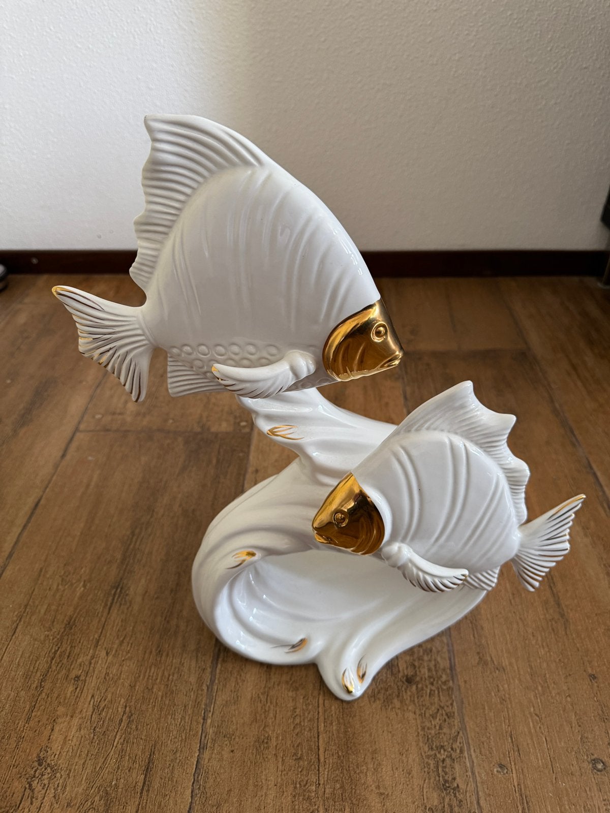 Beeld met vissen (porselein/ goud), Ophalen, Nieuw