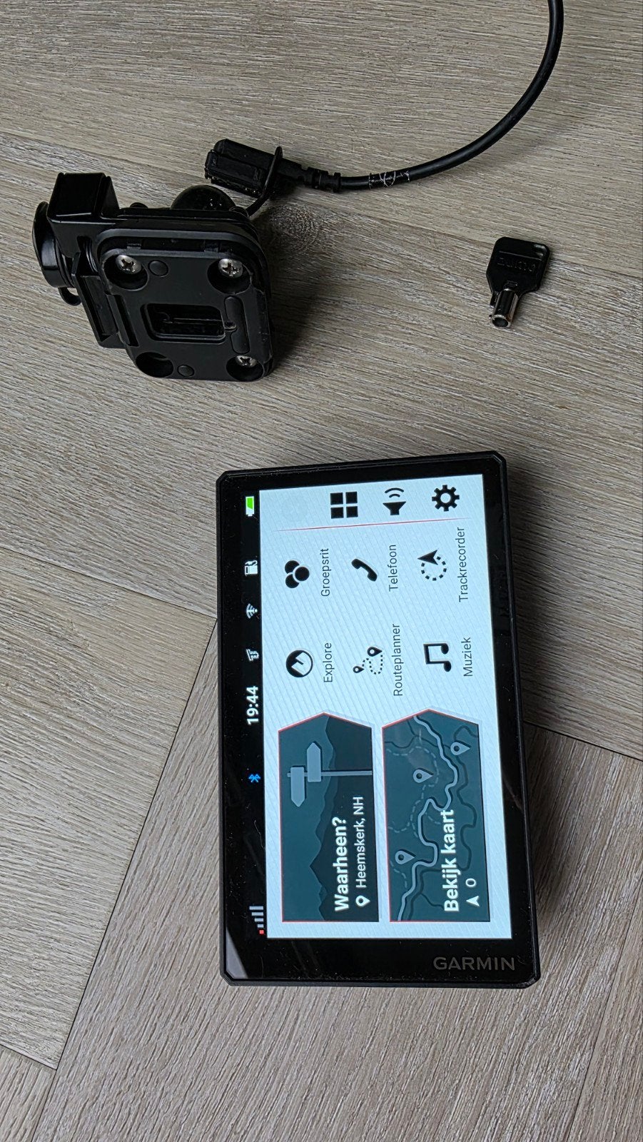 Garmin Zumo XT2 Motorfiets Navigatie met houder en slot, Ophalen of Verzenden, Gebruikt