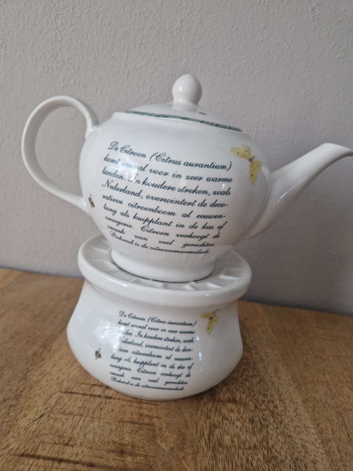 JBS Home Collection theepot met theelicht - Botania, Huis en Inrichting, Ophalen, Gebruikt, Overige merken, Keramiek