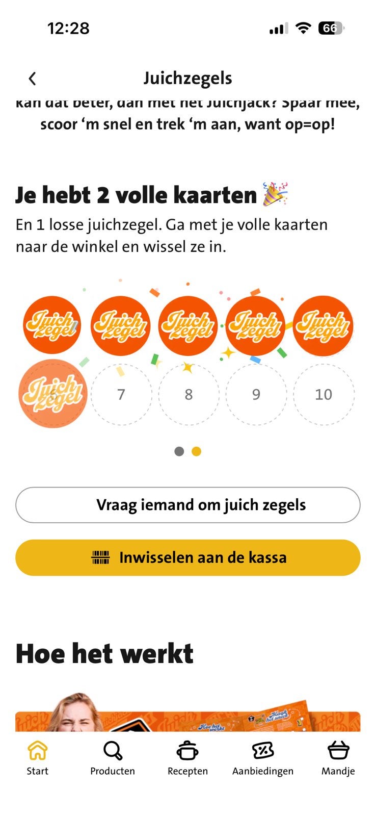 2 volle kaarten voor een Jumbo juich jack, Jumbo, Ophalen