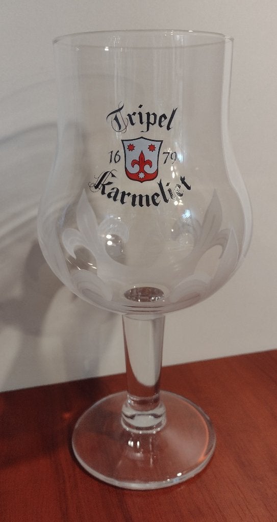 Tripel Karmeliet Glas 30cl M12. (C), Verzamelen, Biermerken, Gebruikt, Glas of Glazen, Overige merken, Ophalen of Verzenden
