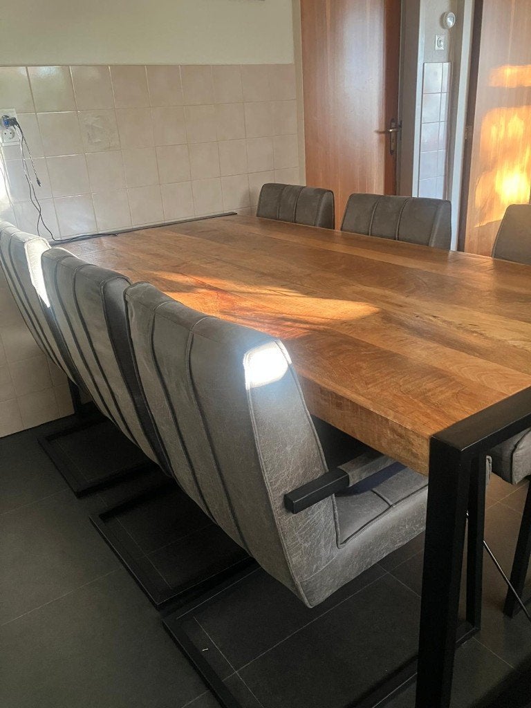 te koop 6  mooie Eetkamerstoelen, Ophalen, Gebruikt, Overige kleuren, Metaal