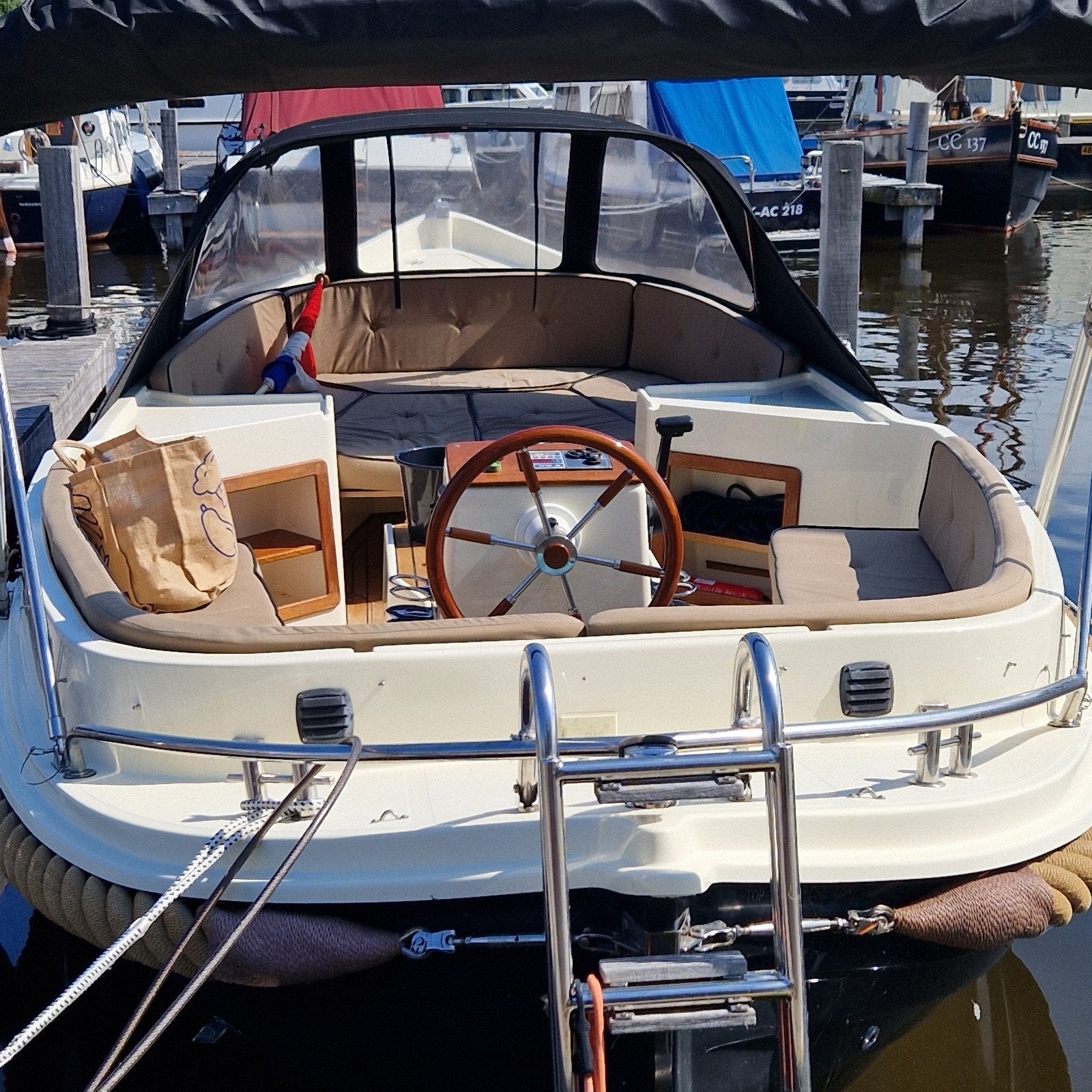 Te koop icelander 22 sloep., Watersport en Boten, Sloepen, Zo goed als nieuw, Overige merken, Afdekzeil, Anker, Biminitop, Buiskap