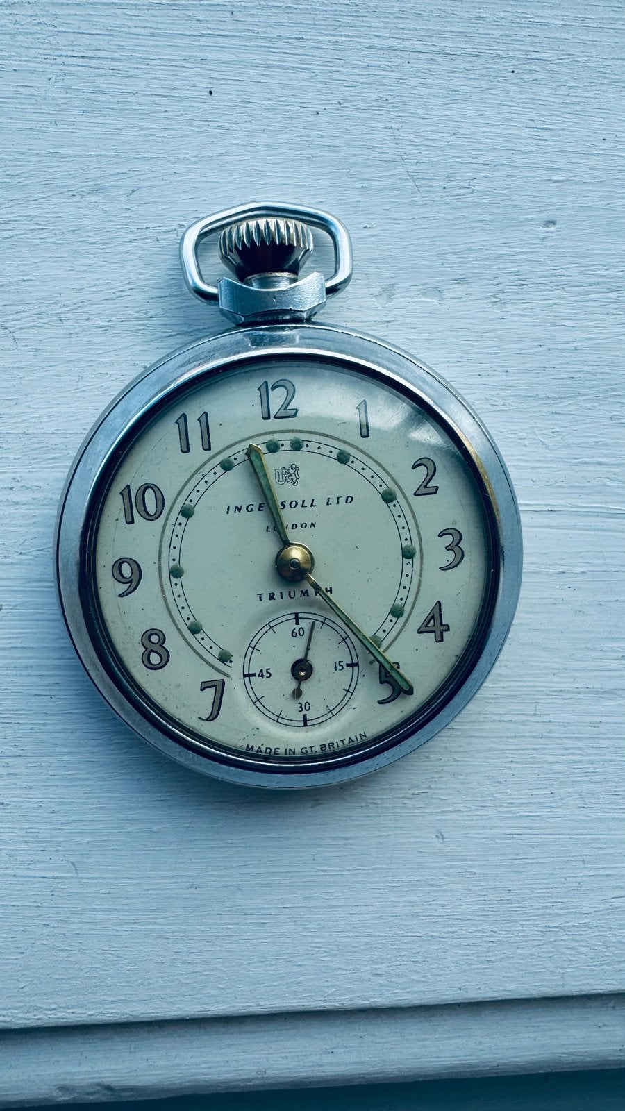 Ingersoll Ltd Triumph Zakhorloge - Zacht Olijfgroen, Ophalen of Verzenden