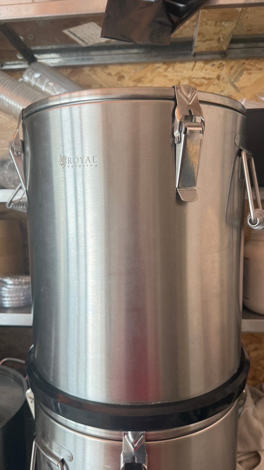 22L Royal Catering RVS thermische voedsel container ️️️️️, Ophalen of Verzenden, Zo goed als nieuw, Rvs