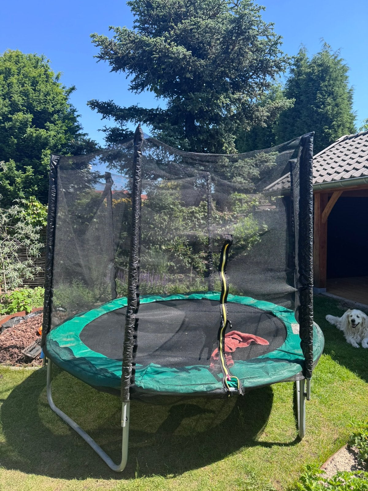 Trampoline, Ophalen, Gebruikt