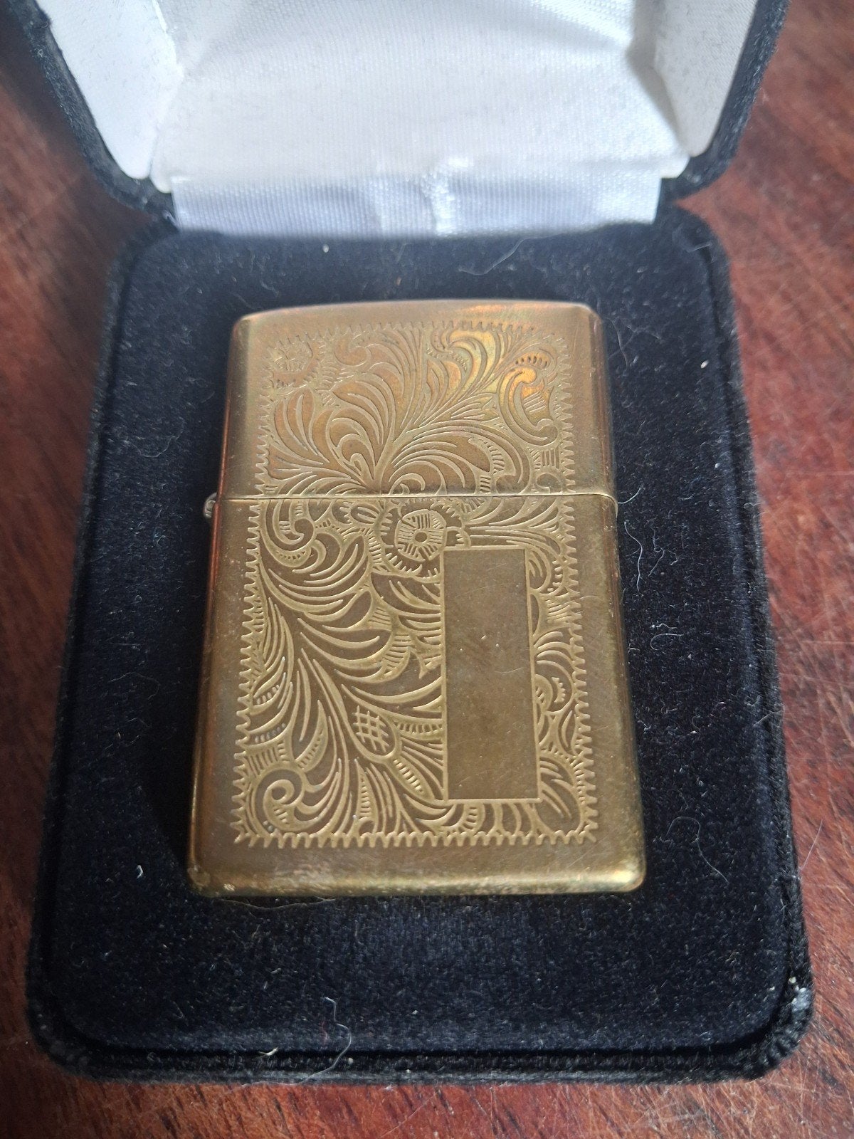 Vintage venetian Zippo brass Aansteker 1992, Ophalen of Verzenden, Gebruikt, Aansteker