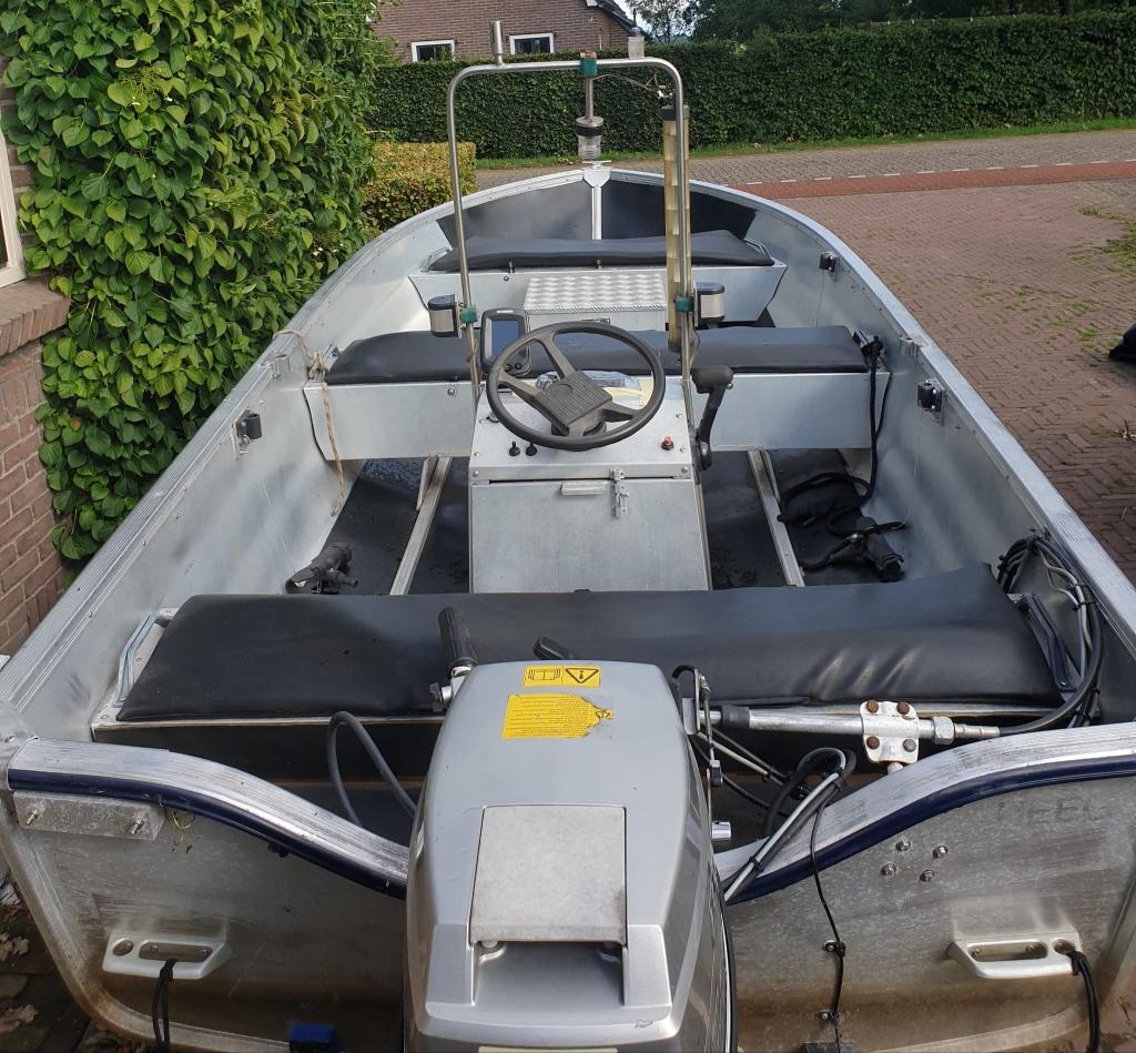 Linder Sportsman 400, 15PK, console met trailer, Ophalen, Gebruikt, 4 m, 15 pk