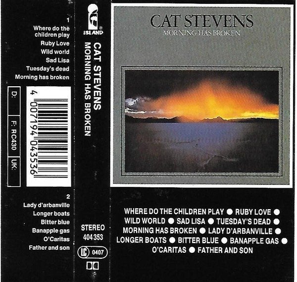 Cat Stevens ‎– Morning Has Broken  Originele Cassette Nieuw., Cd's en Dvd's, 1 bandje, Ophalen of Verzenden, Origineel, Pop